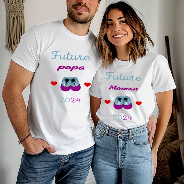 T Shirt Futur Maman Et Papa 1