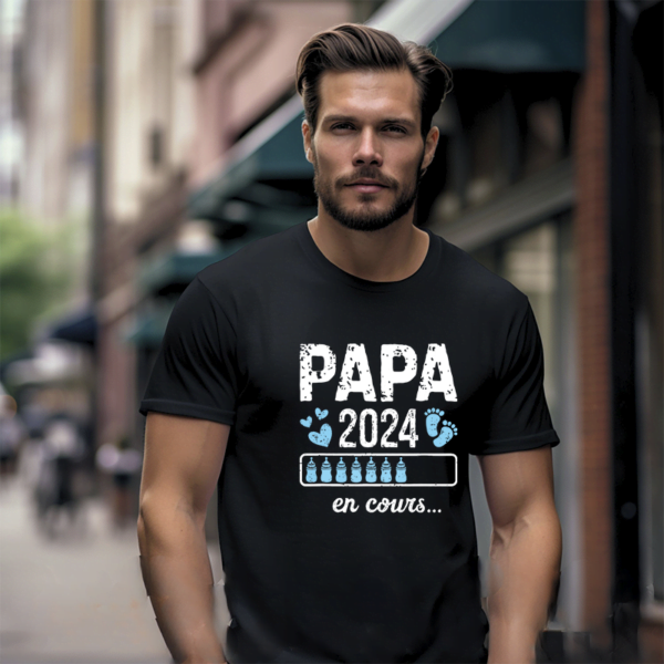 T Shirt Futur Papa Annonce Grossesse Papa En Cours 2024 2