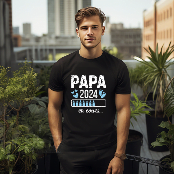 T Shirt Futur Papa Annonce Grossesse Papa En Cours 2024 5