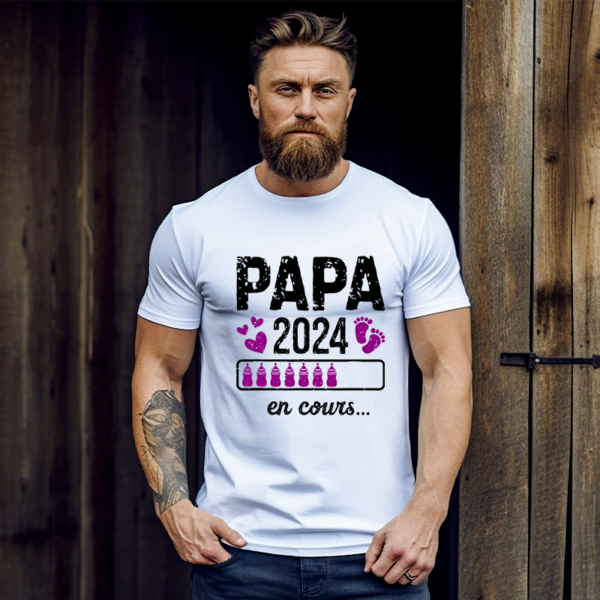 T Shirt Futur Papa Annonce Grossesse Papa En Cours 2024 7 1