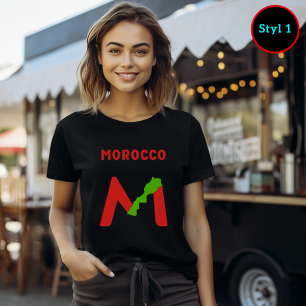 T shirt Morocco drapeau du Maroc fierte marocaine
