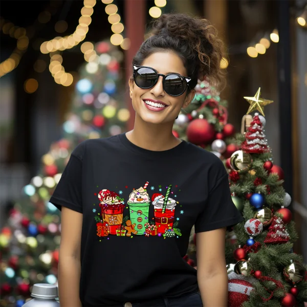 t shirt de cafe de Noel cadeau pour amateur de cafe 2