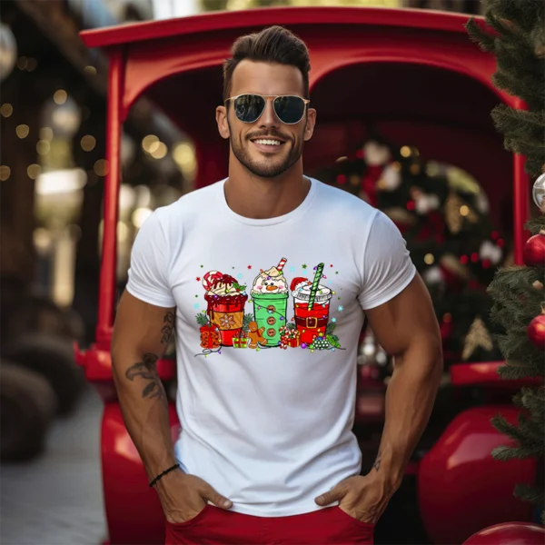 t shirt de cafe de Noel cadeau pour amateur de cafe 6