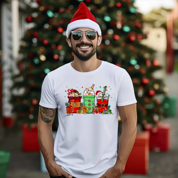 t shirt de cafe de Noel cadeau pour amateur de cafe 7