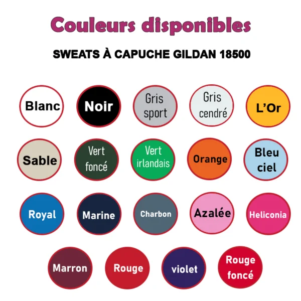 SWEATS A CAPUCHE GILDAN 18500