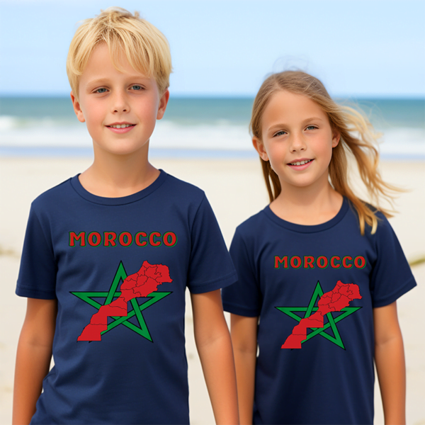 t shirt maroc drapeau du maroc 1