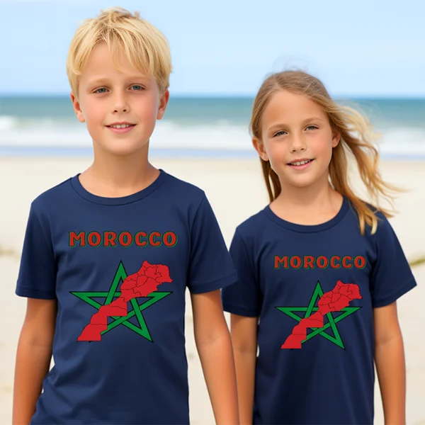 t shirt maroc drapeau du maroc 1